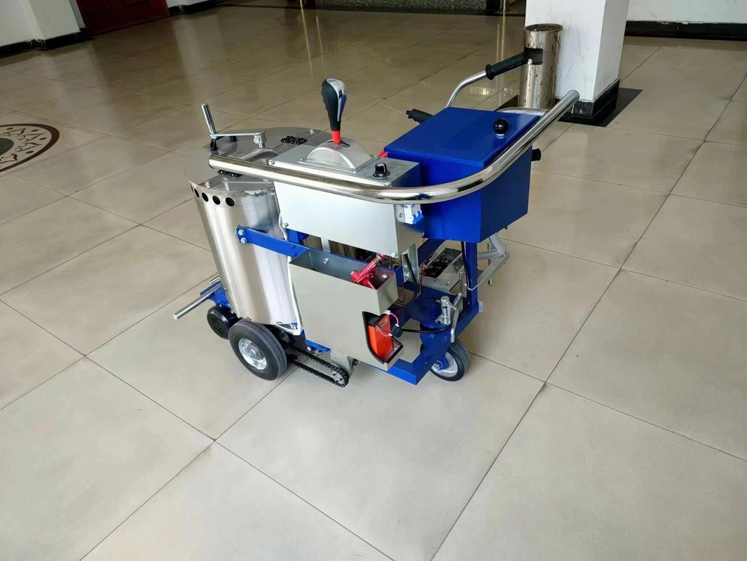Hand Push 100kg Thermoplastic Road Marking Machine for 1-2.5mm Thickness Coating